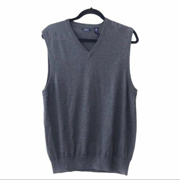 IZOD Gray Fieldhouse Sweater Vest NWT Medium - Picture 1 of 4